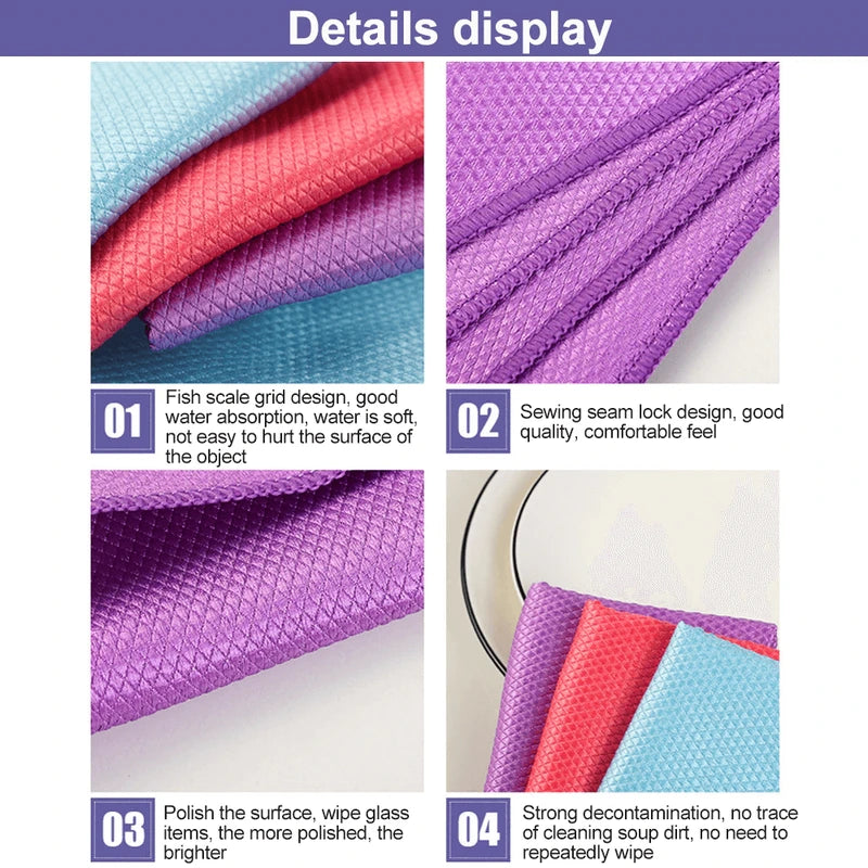 NanoScale Streak-Free Miracle Cleaning Cloths (Reusable)