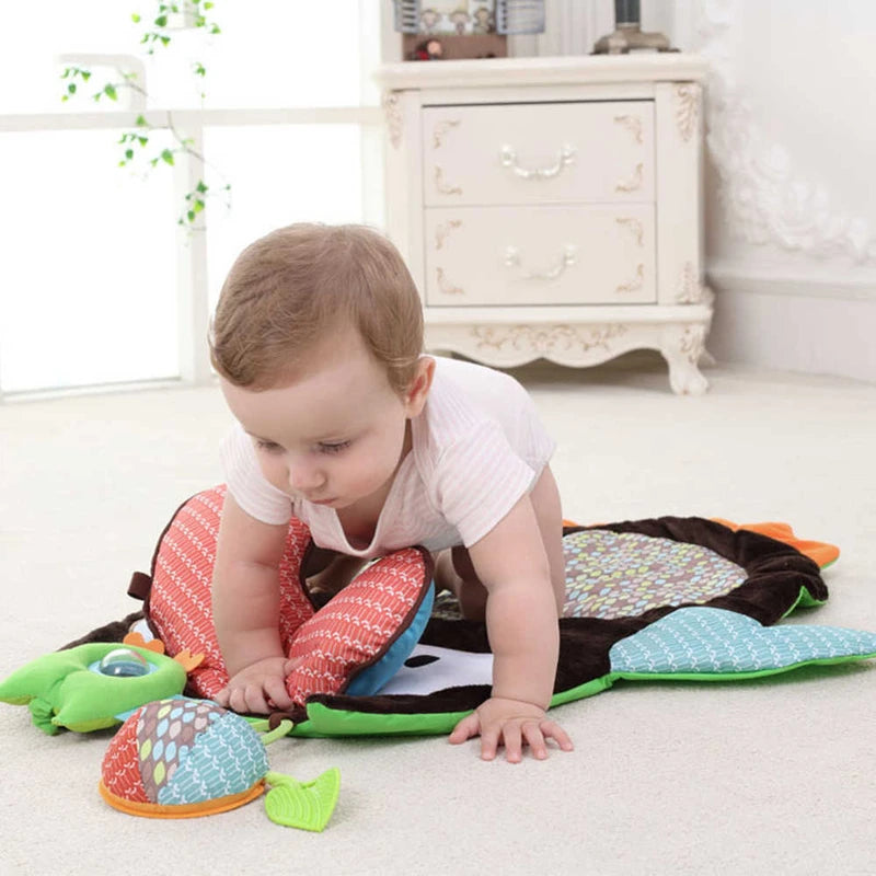 Soft Foldable Baby Owl Play Mat - Perfect Tummy Time