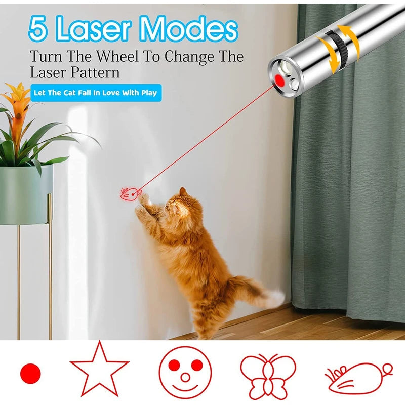 USB Rechargeable 3-in-1 Laser Pointer Pen