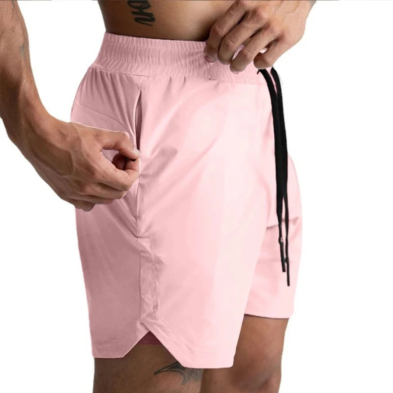 StrideFlex Mens Quick Dry Running Shorts Lightweight Fitness Shorts for Summer Training