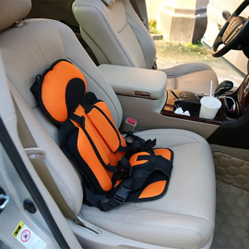 Portable Child Travel Seat with Five-Point Harness and Foldable Design