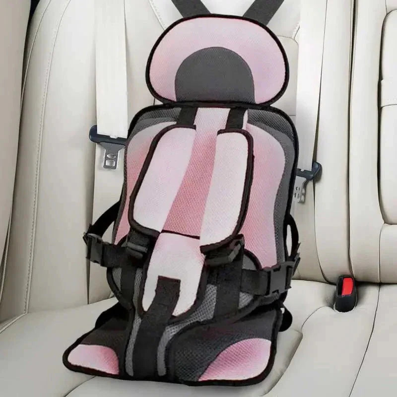 Child Protection Booster Cushion Seat with Integrated Safety Harness for Car Travel