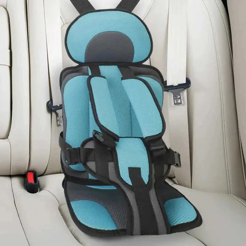 Child Protection Booster Cushion Seat with Integrated Safety Harness for Car Travel