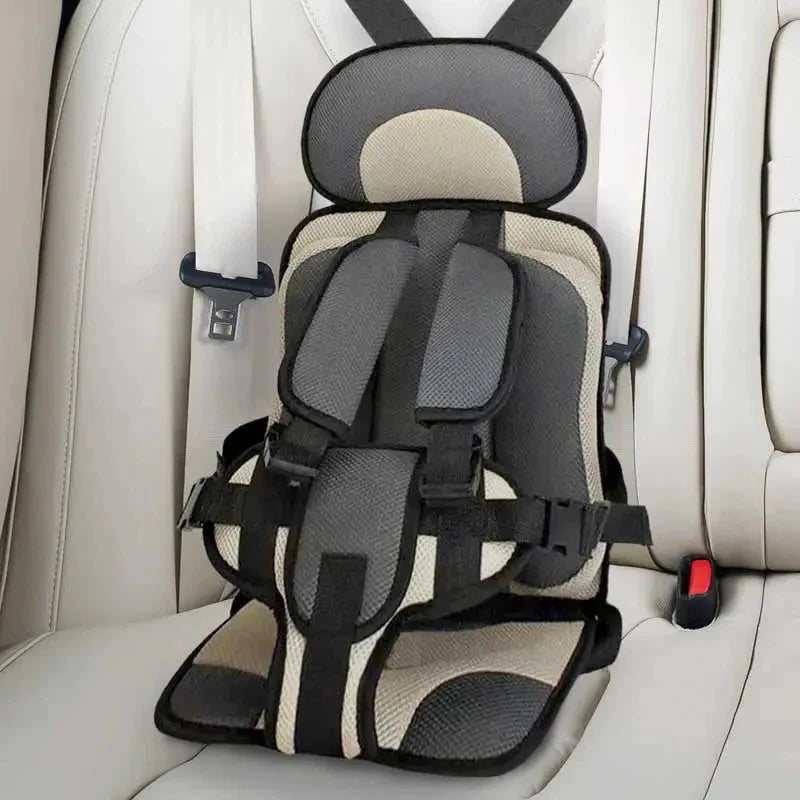 Child Protection Booster Cushion Seat with Integrated Safety Harness for Car Travel