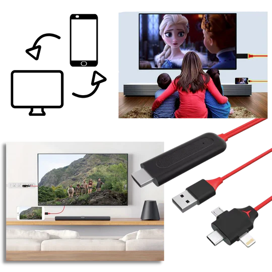 HMDI Adapter Cable for Phones and Tablets